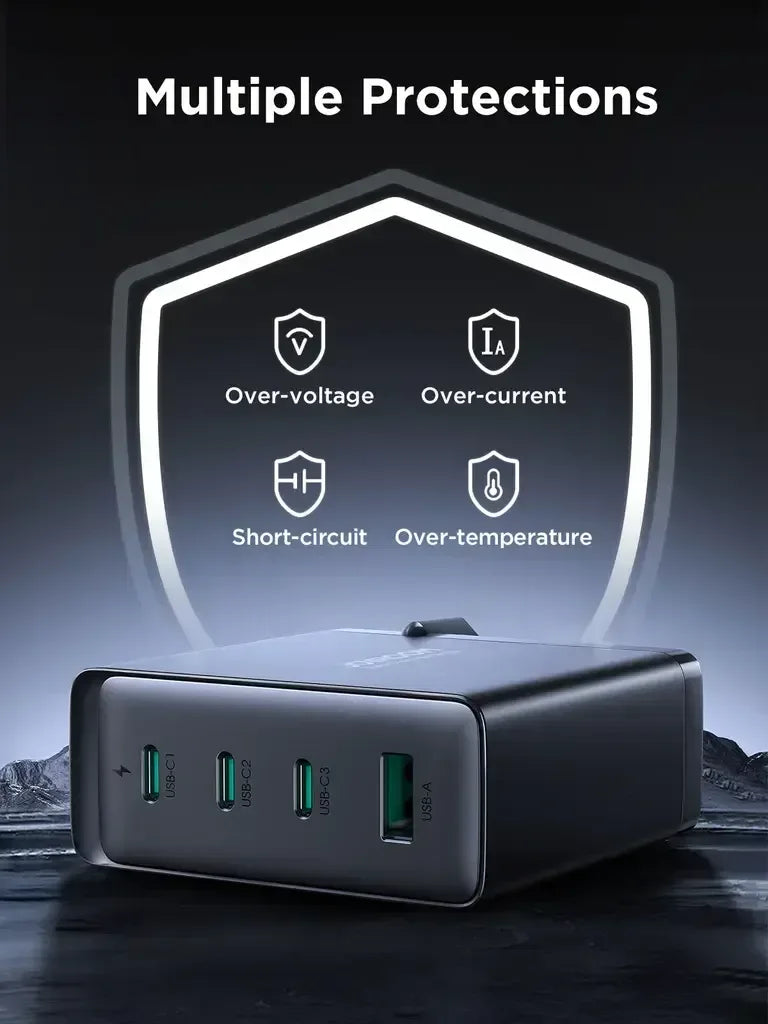 Joyroom GaN Ultra 140W 3C1A Fast Charger JR-TCG05 - Three