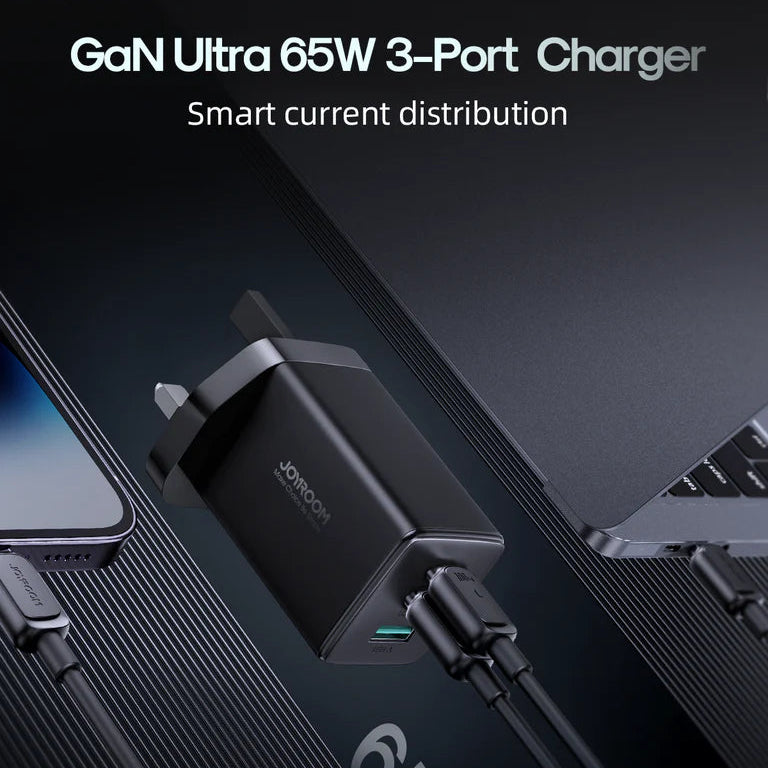 Joyroom GaN Ultra 65W 2C1A Fast Charger JR-TCG01