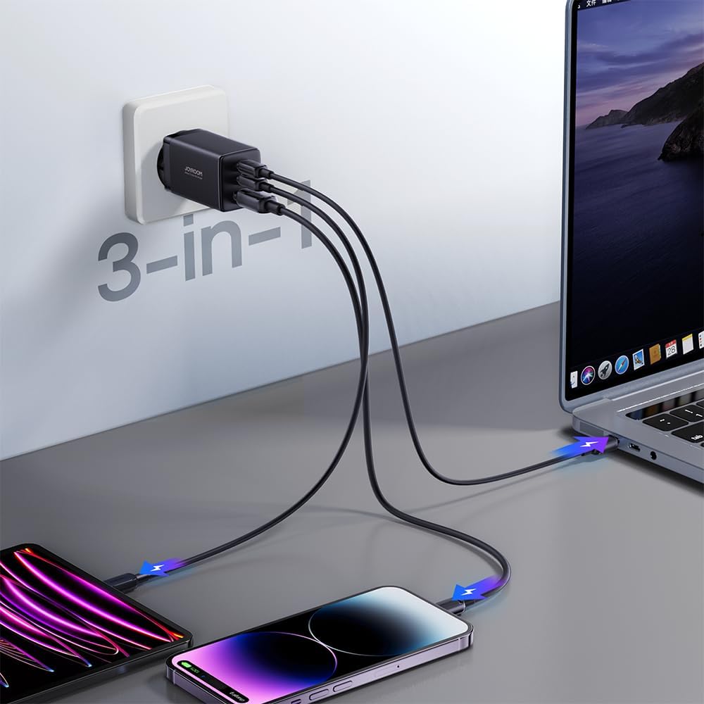 Joyroom GaN Ultra 65W 2C1A Fast Charger JR-TCG01