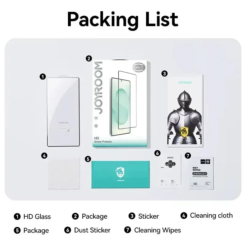 Joyroom HD Glass Screen Protector Samsung S25 Ultra - Three