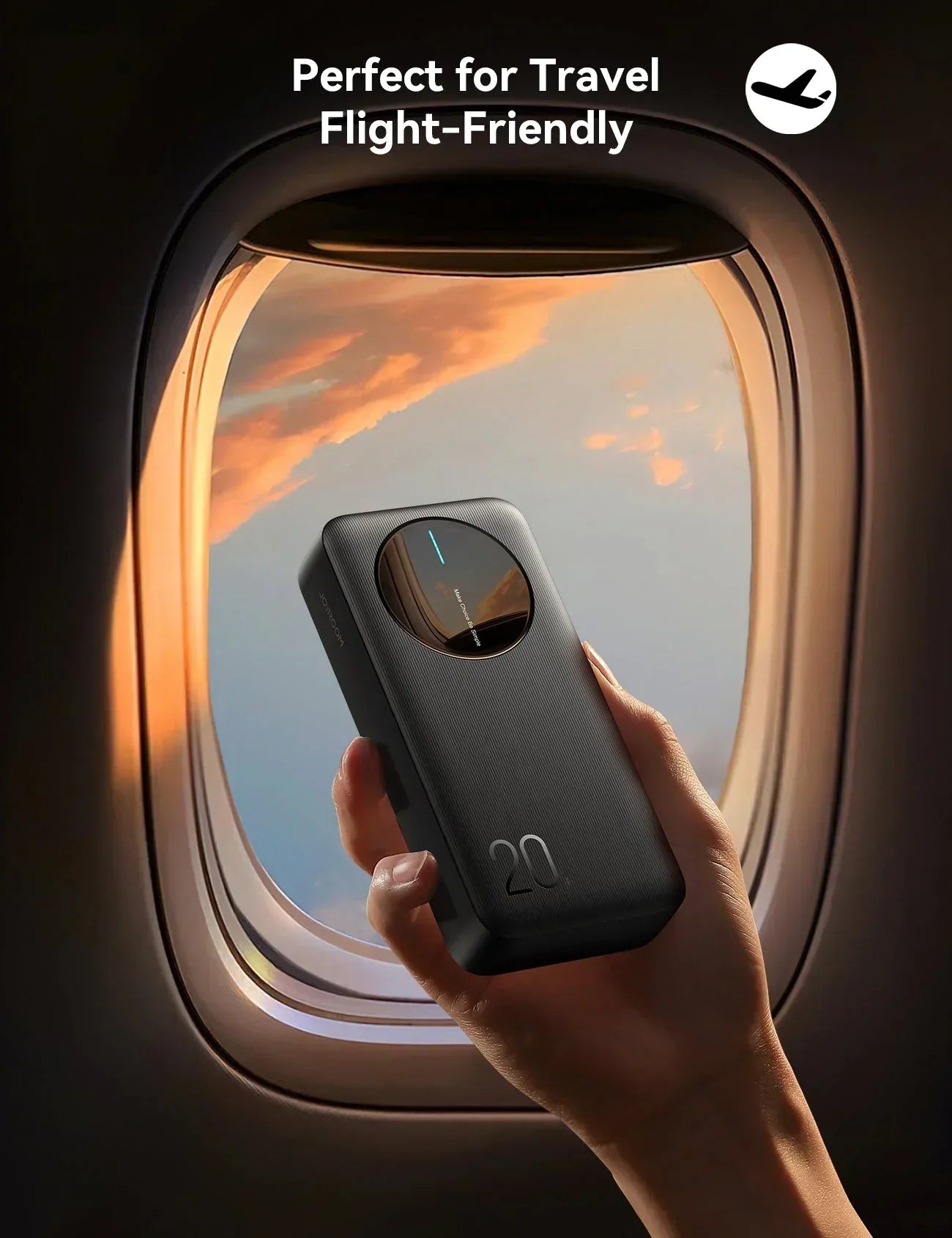 Joyroom LED Power Bank 20000 mAh JR-PBF14 - Three