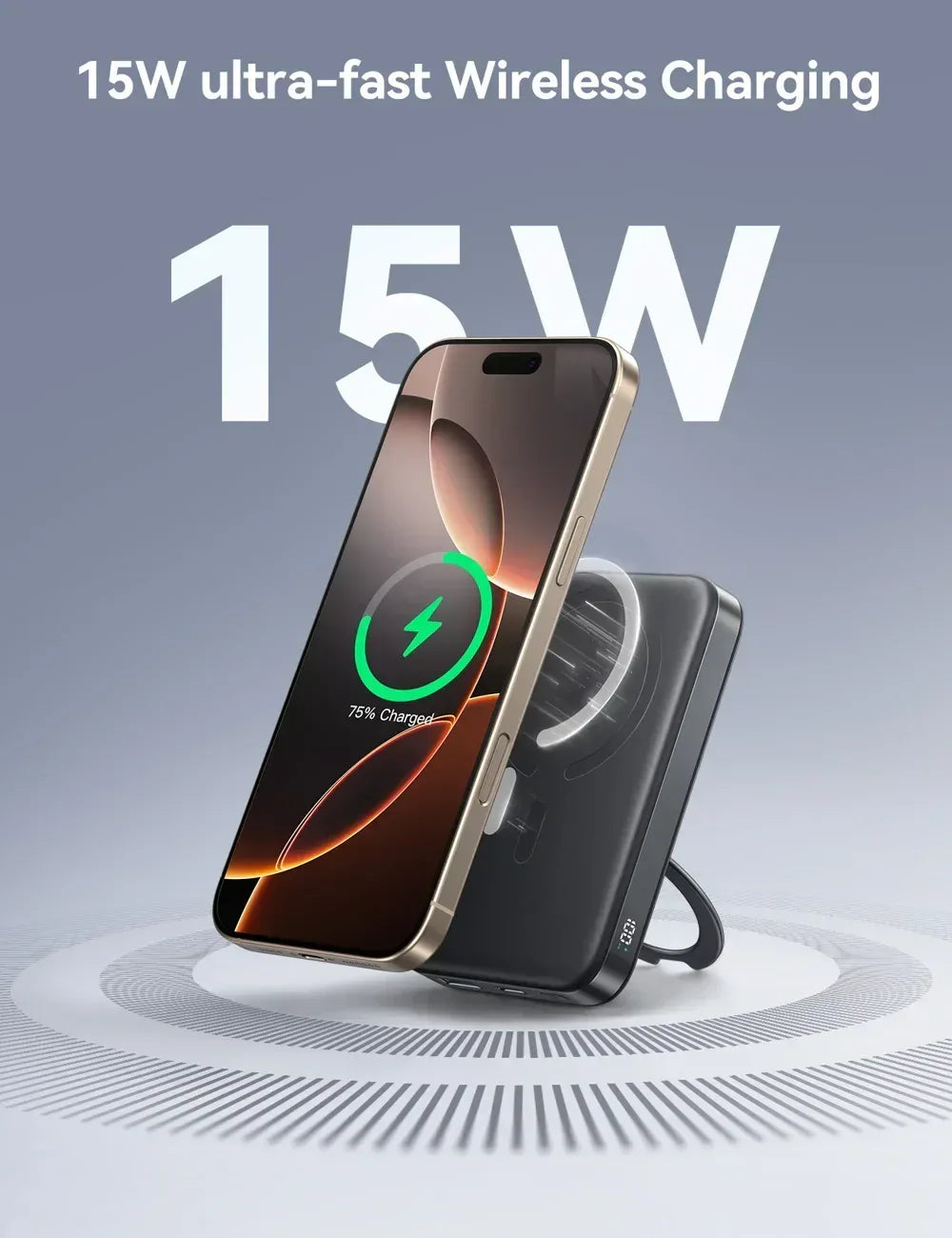 Joyroom Magnetic Wireless Power Bank 10000mAH 22.5W JR-PBM12 - Three