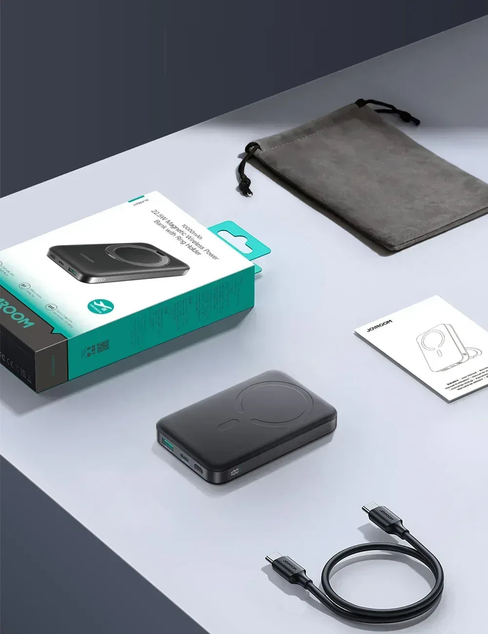 Joyroom Magnetic Wireless Power Bank 10000mAH 22.5W JR-PBM12 - Three