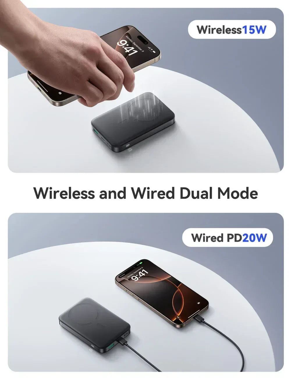 Joyroom Magnetic Wireless Power Bank 10000mAH 22.5W JR-PBM12 - Three