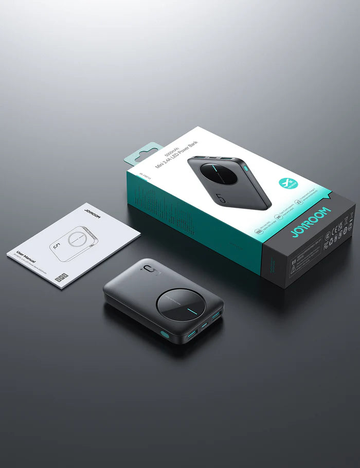 Joyroom Mini 2.4A LED Power Bank 5000mAh JR-PBF13