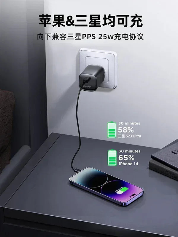 Joyroom PD 30W Single-Port Fast Charger JR-TCF07 - Three