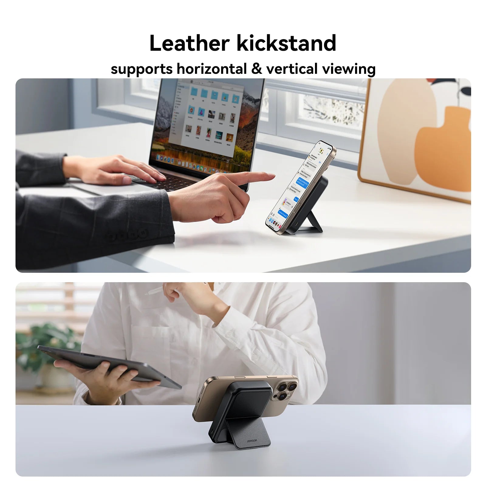 Joyroom QI2 22.5W Magnetic Wireless Power Bank with Holder 10000mAh JR-PBM11