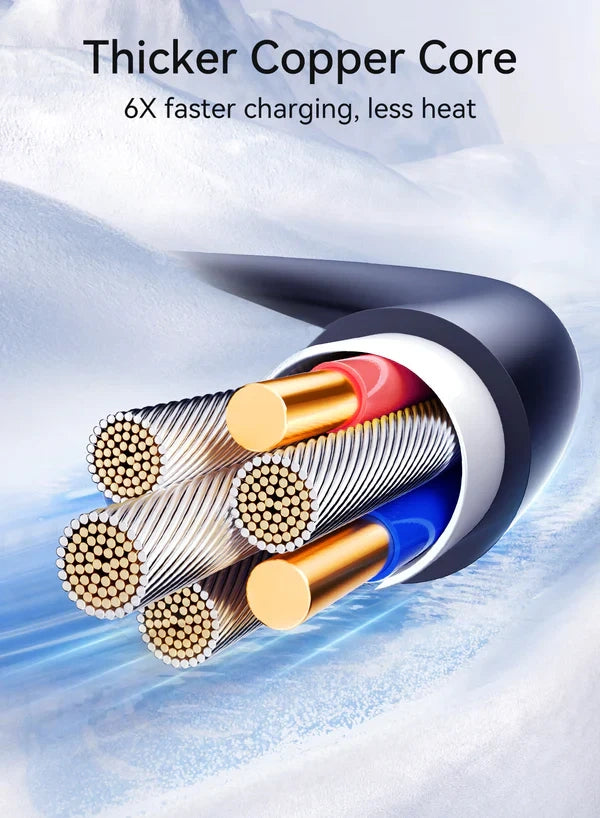 Joyroom Type-C To Lightning 30W Coiled Fast Charging and Data Cable S-A43