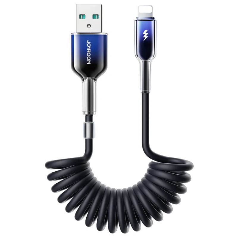 Joyroom Usb-A To Lightining Coiled Fast Charging & Data Cable S-A43