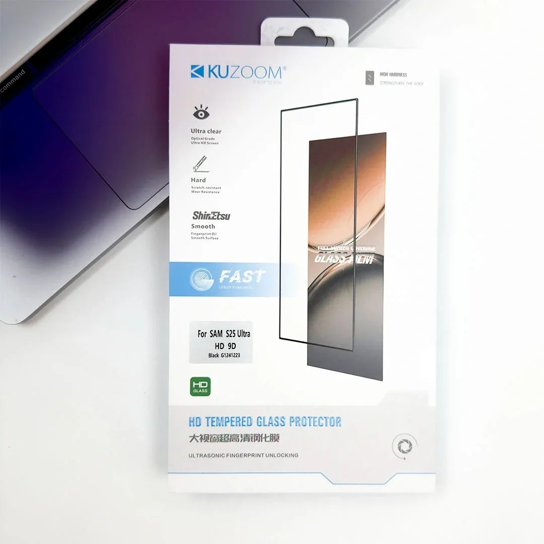 KUZOOM HD Tempered Glass Screen For Samsung S25 Ultra - Three