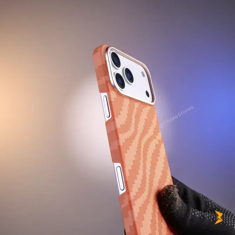 KVZV Carbon Texture Protective Case iPhone 17 Pro Max - Three