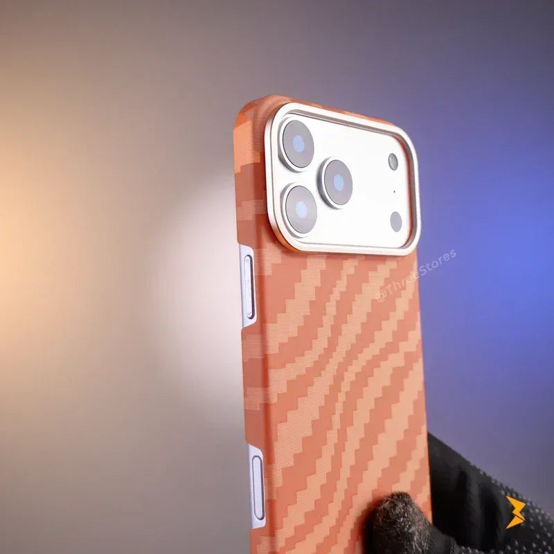 KVZV Carbon Texture Protective Case iPhone 17 Pro Max - Three