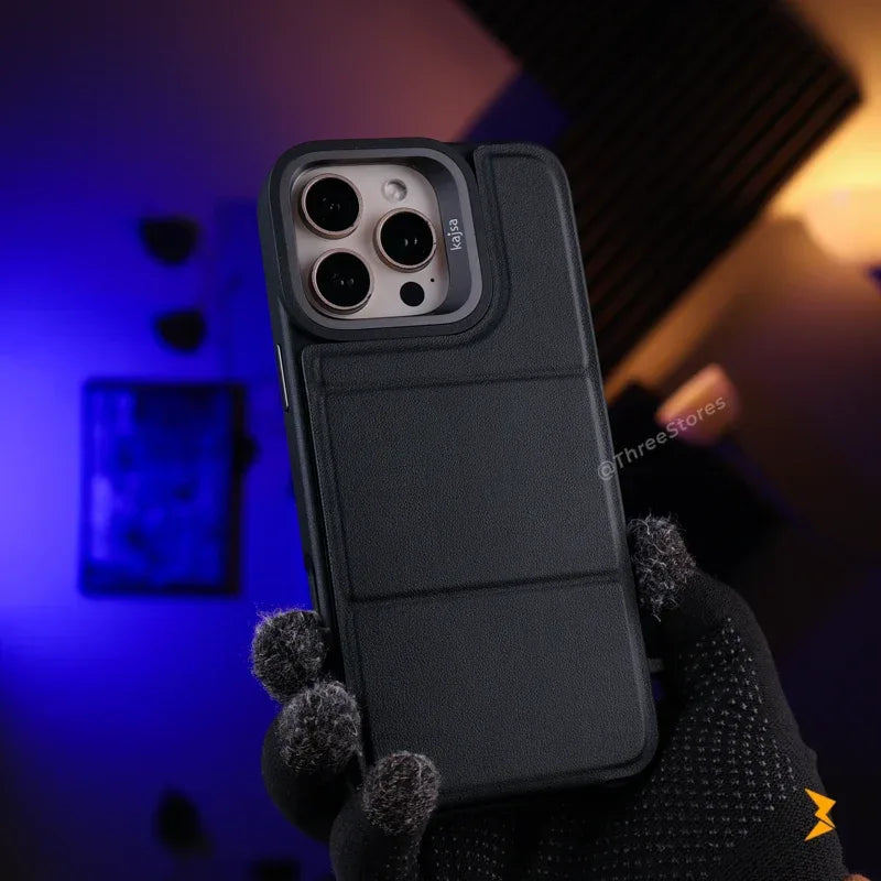 Kajsa Authentic Wallet Case iPhone 16 Pro Max - Three