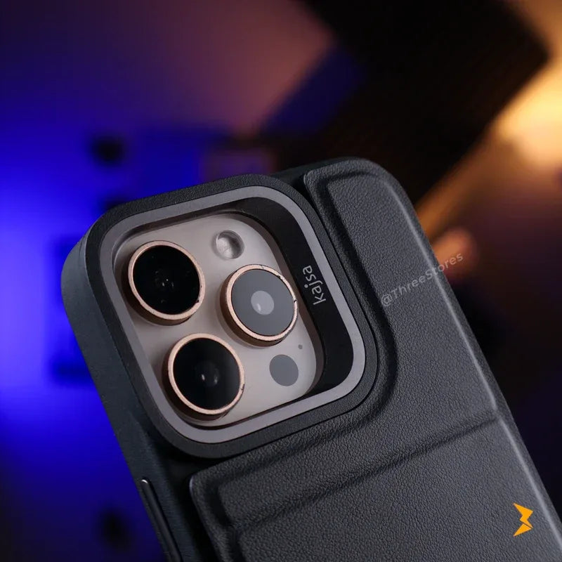 Kajsa Authentic Wallet Case iPhone 16 Pro Max - Three