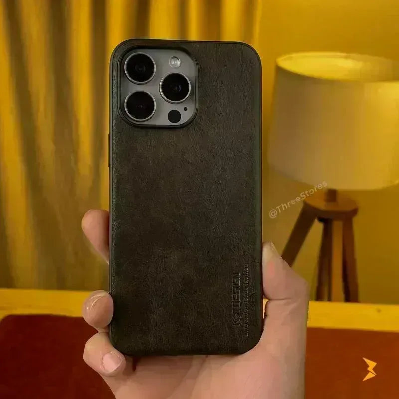 Keto Slim leather Case iPhone 16 Pro Max - Three