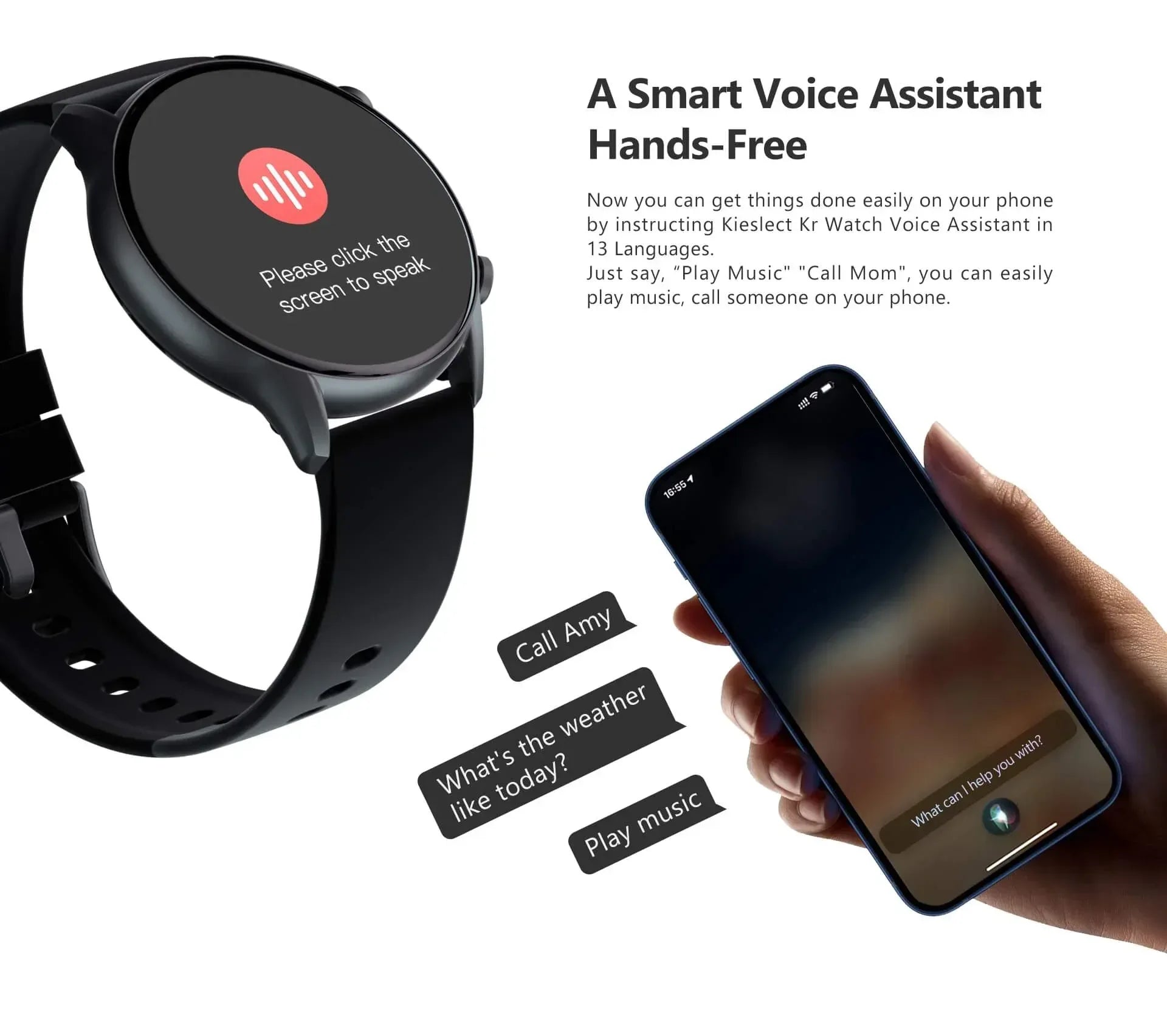 Kieslect Smart Calling Watch Kr - Three