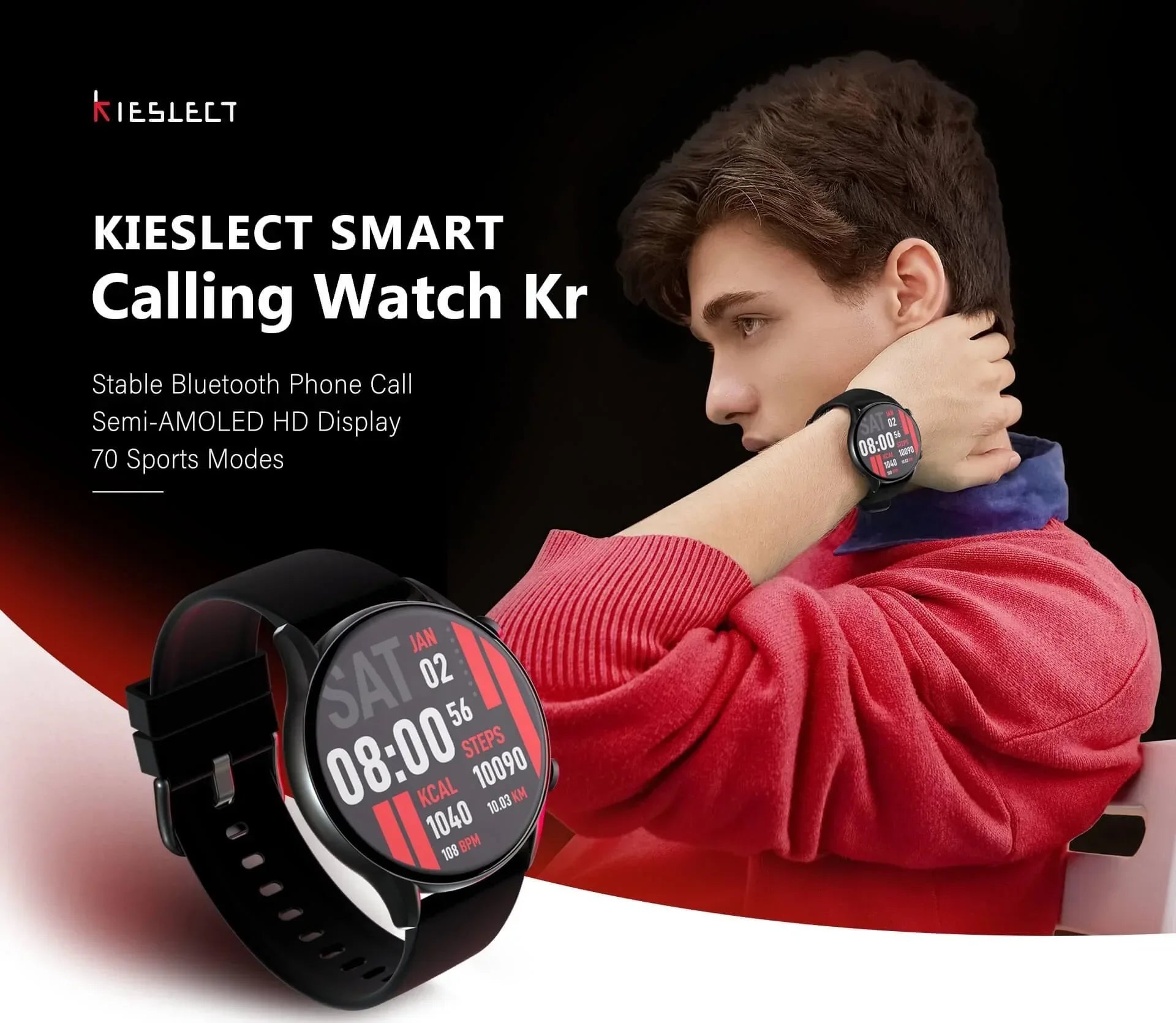 Kieslect Smart Calling Watch Kr - Three
