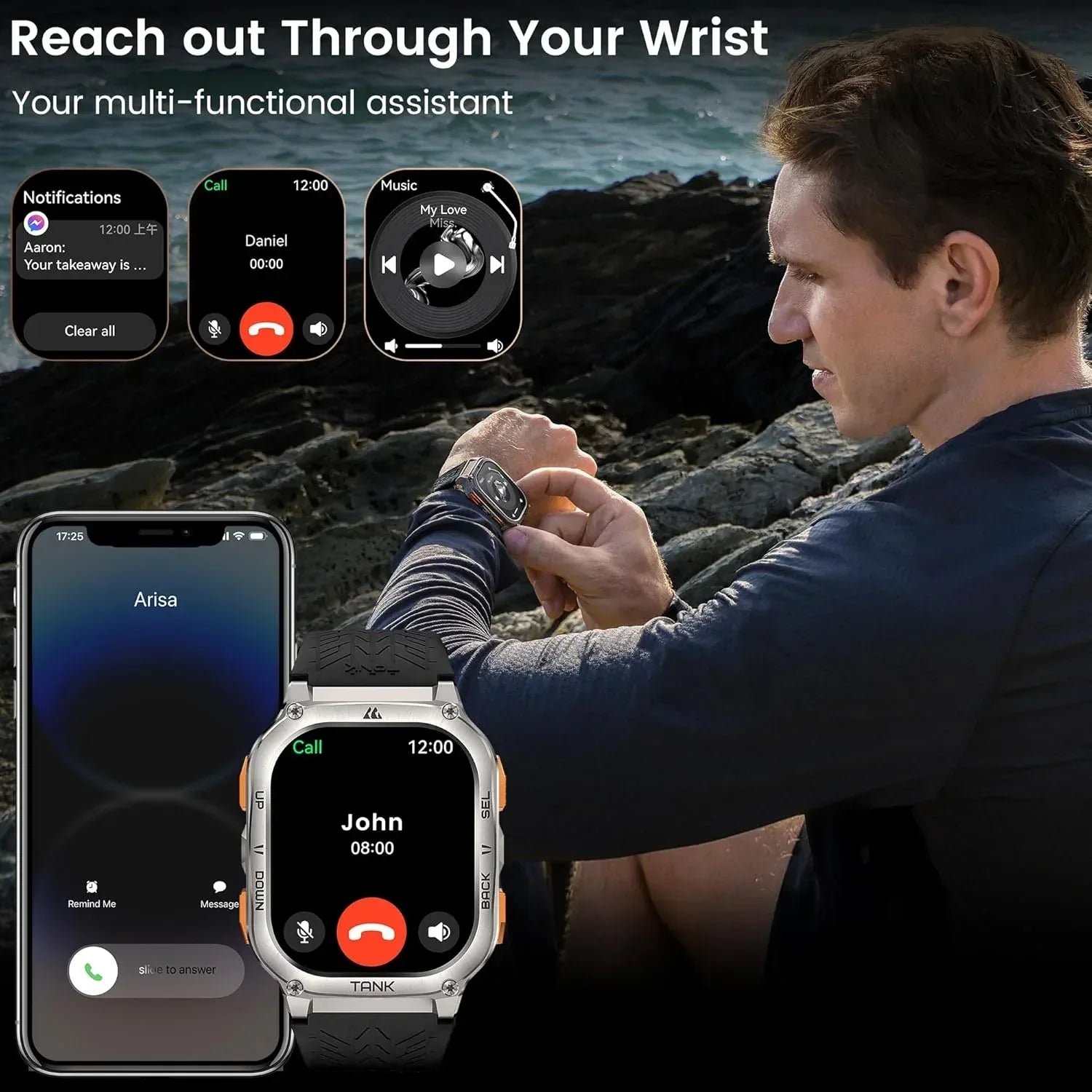 Kospet Tank M3 Ultra Smart Watch - Three