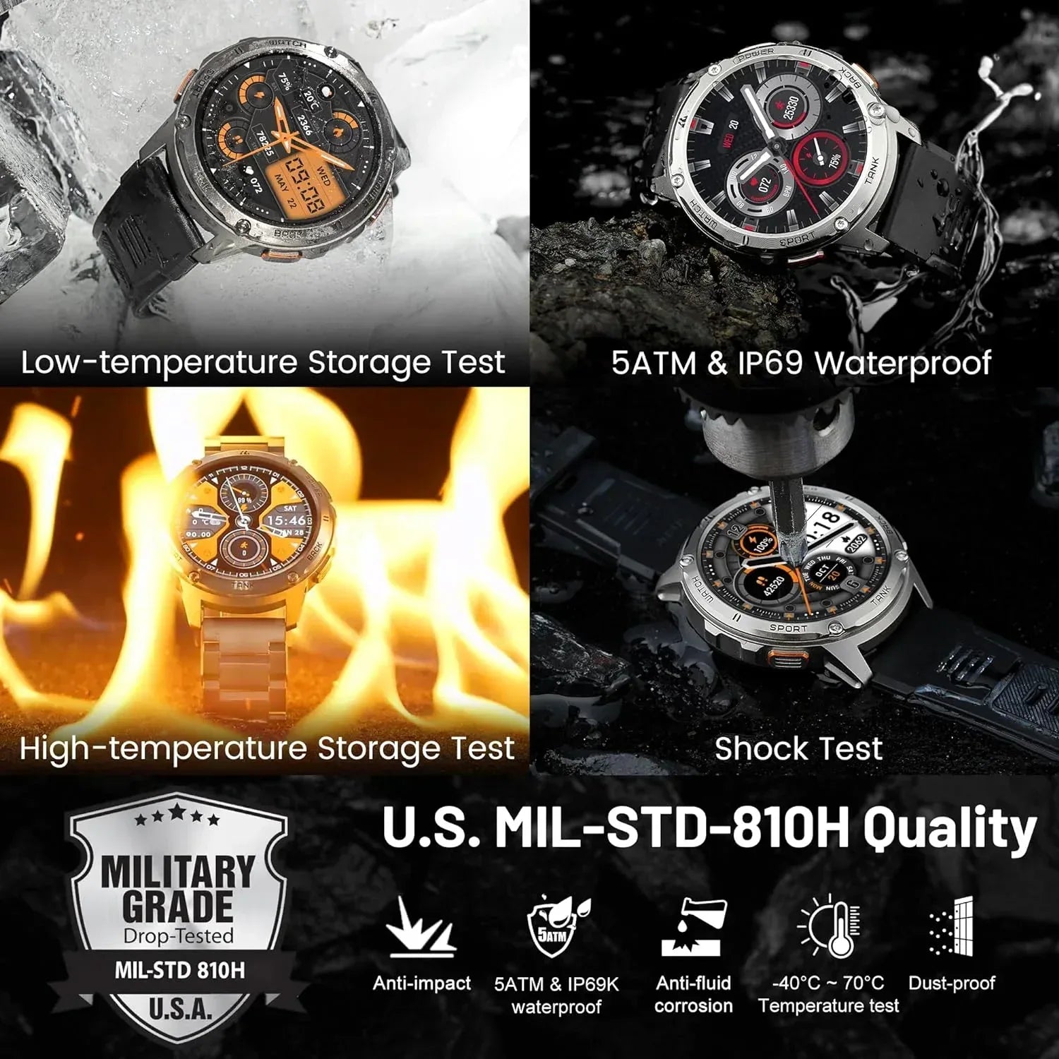 Kospet Tank T3 Smartwatch - Three