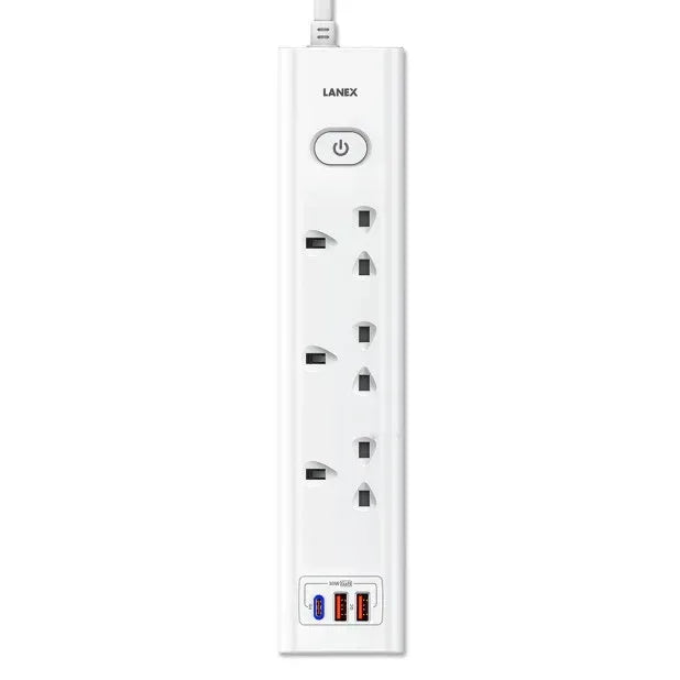 LANEX GAN Multifunction Power Socket LC68U - Three