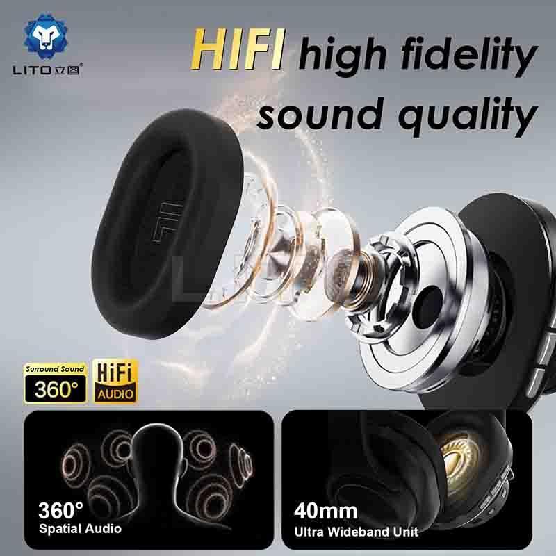 LITO Bluetooth Headset with Speaker 2-in-1 LE03 - Three