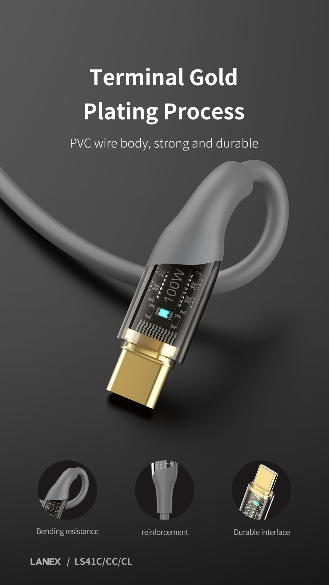 Lanex Data Cable Cable Type C To Type C LS41CC