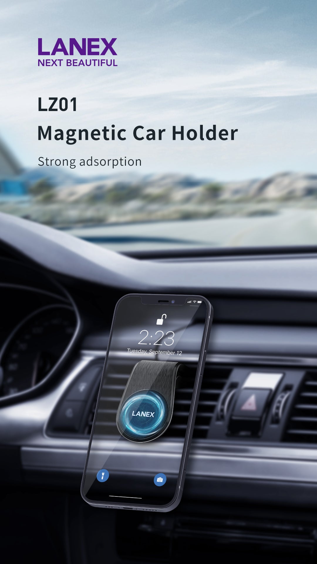 Lanex Car Holder Air Vent Magentic Z01