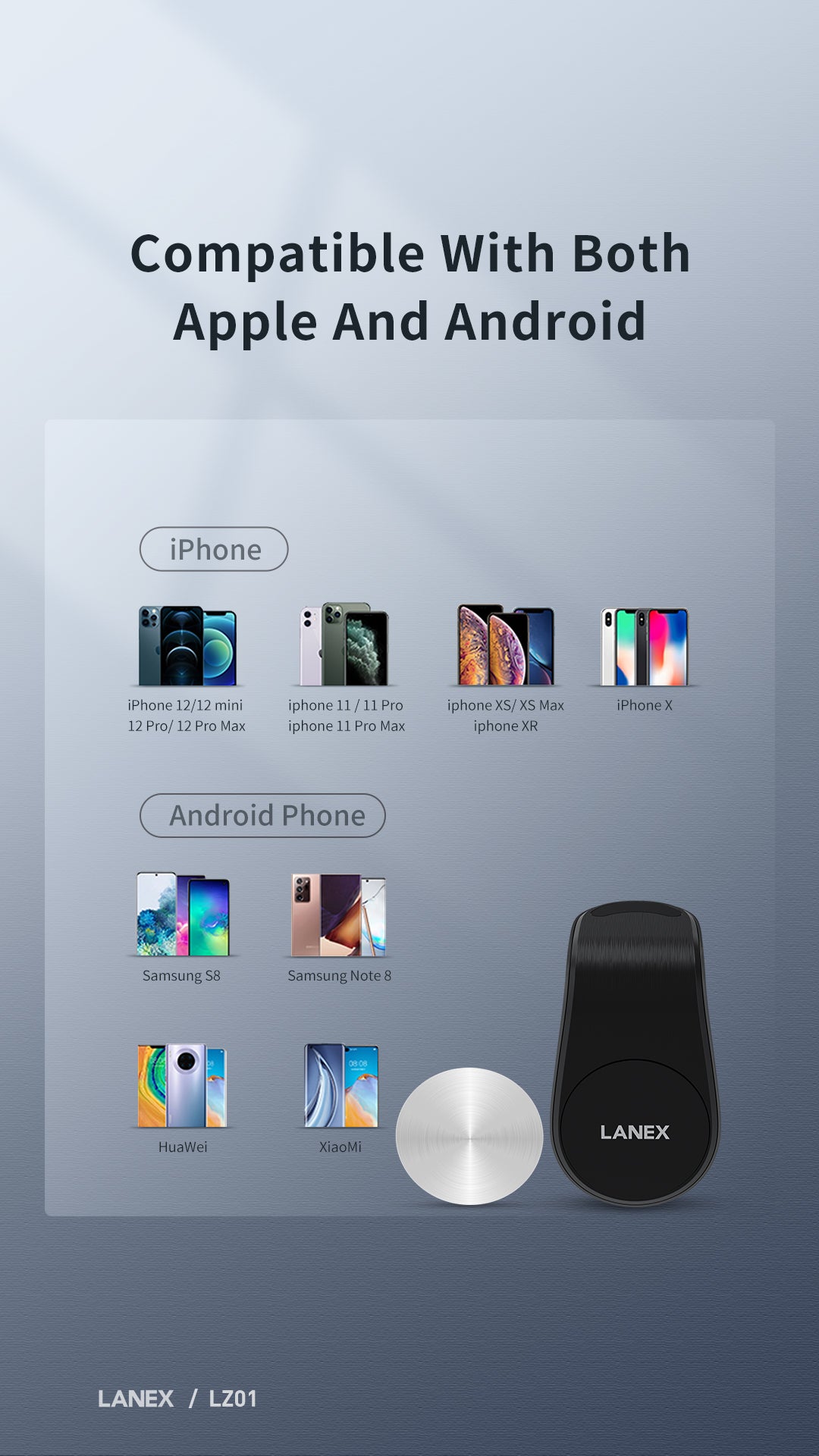 Lanex Car Holder Air Vent Magentic Z01