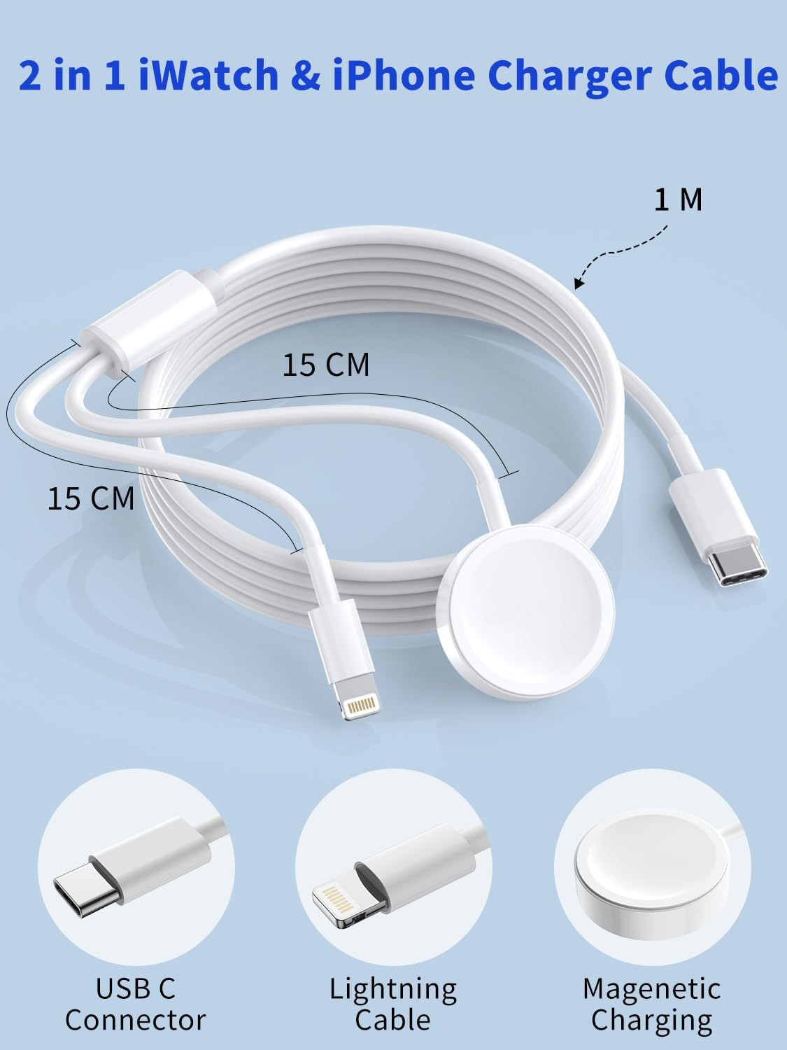 Lanex 2 in 1 i Watch wireless Charging Lw13