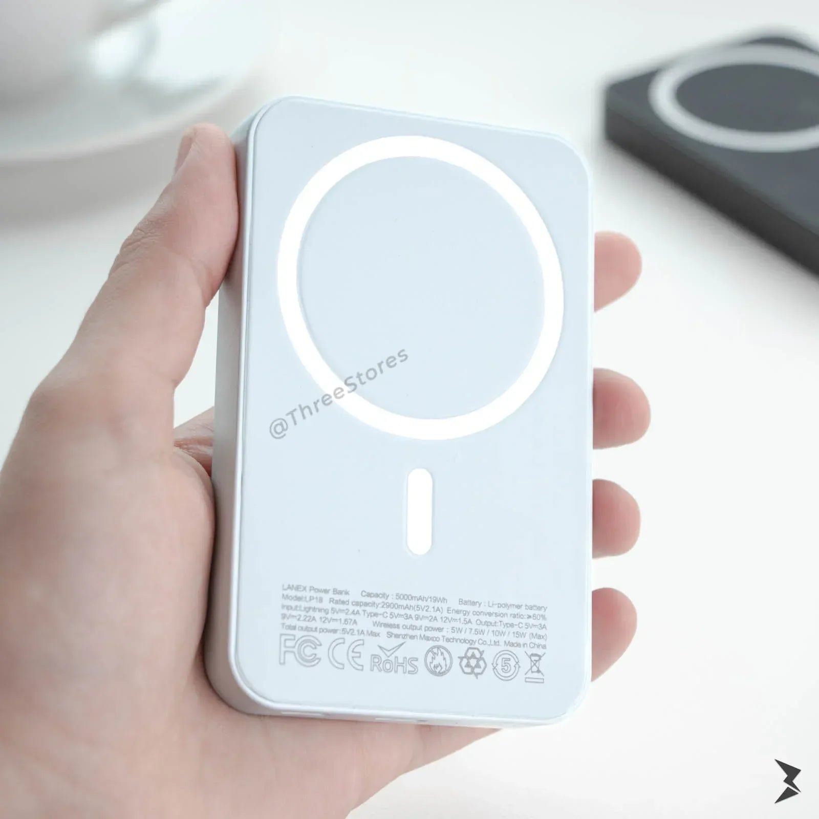 Lanex 3 in 1 Magnetic Wireless Power Bank 10000mAh LP27 - Three