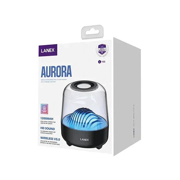Lanex Aurora BT V5.0 Wireless Speaker With LED LY06 - Three