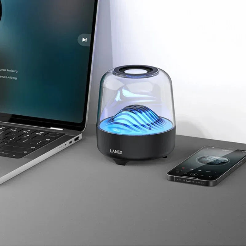 Lanex Aurora BT V5.0 Wireless Speaker With LED LY06 - Three