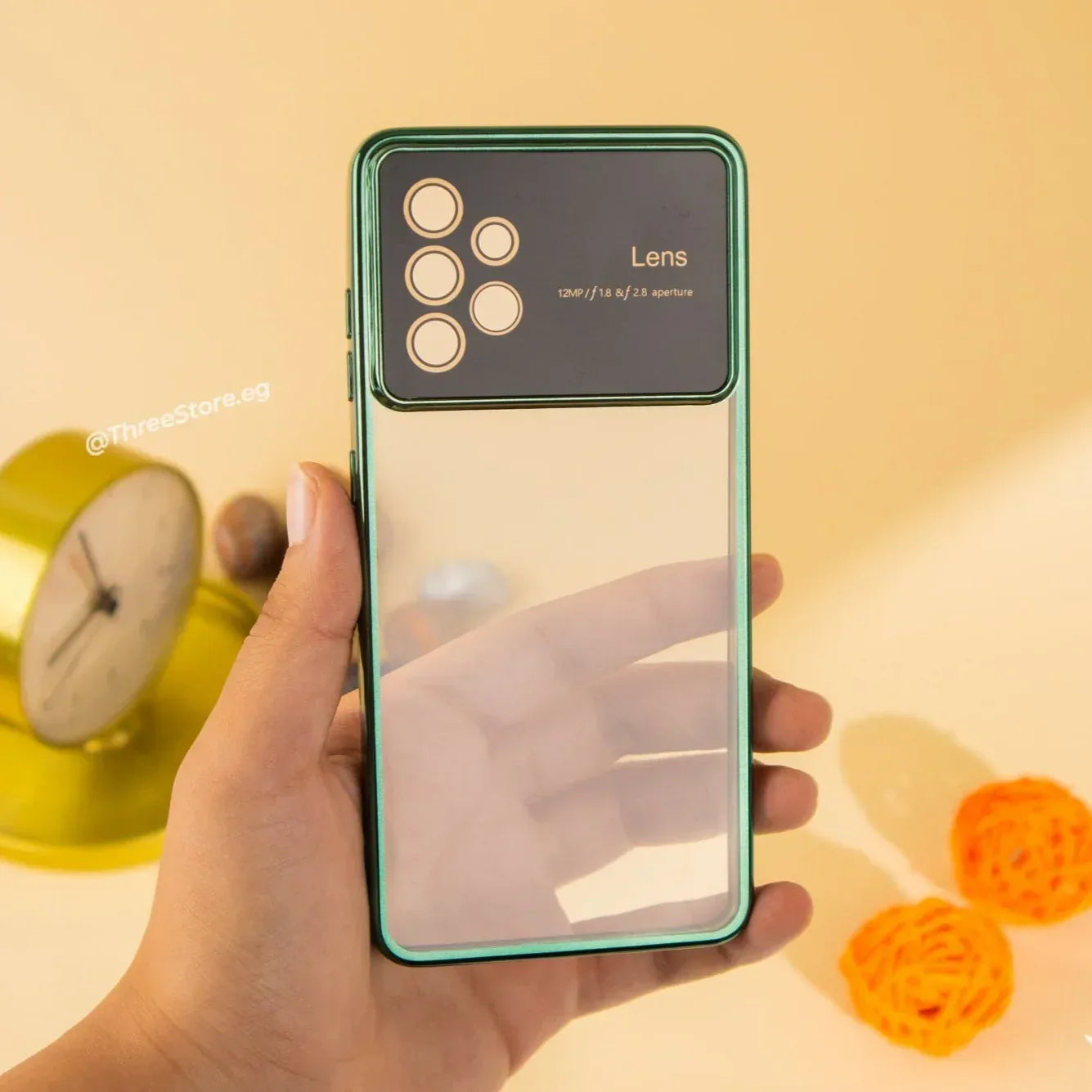 Large Window Transparent Case Samsung A52 - Three