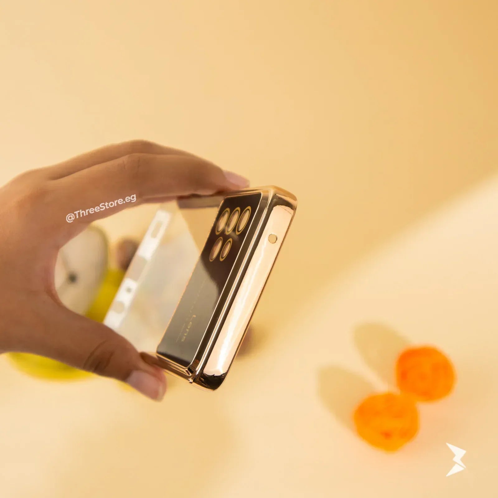 Large Window Transparent Case Samsung A52 - Three