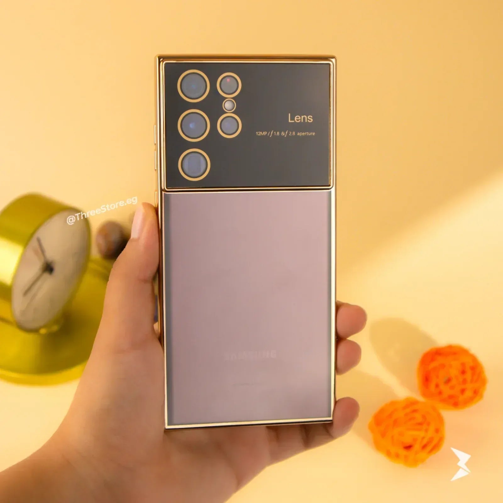 Large Window Transparent Case Samsung S22 Ultra - Three