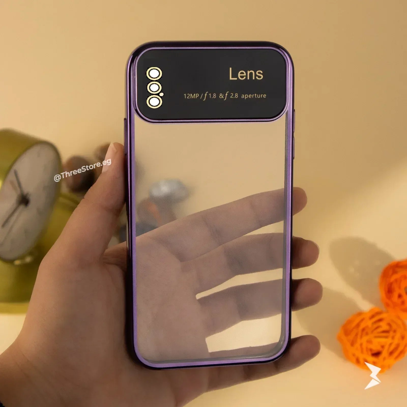 Large Window Transparent Case iPhone X - Three