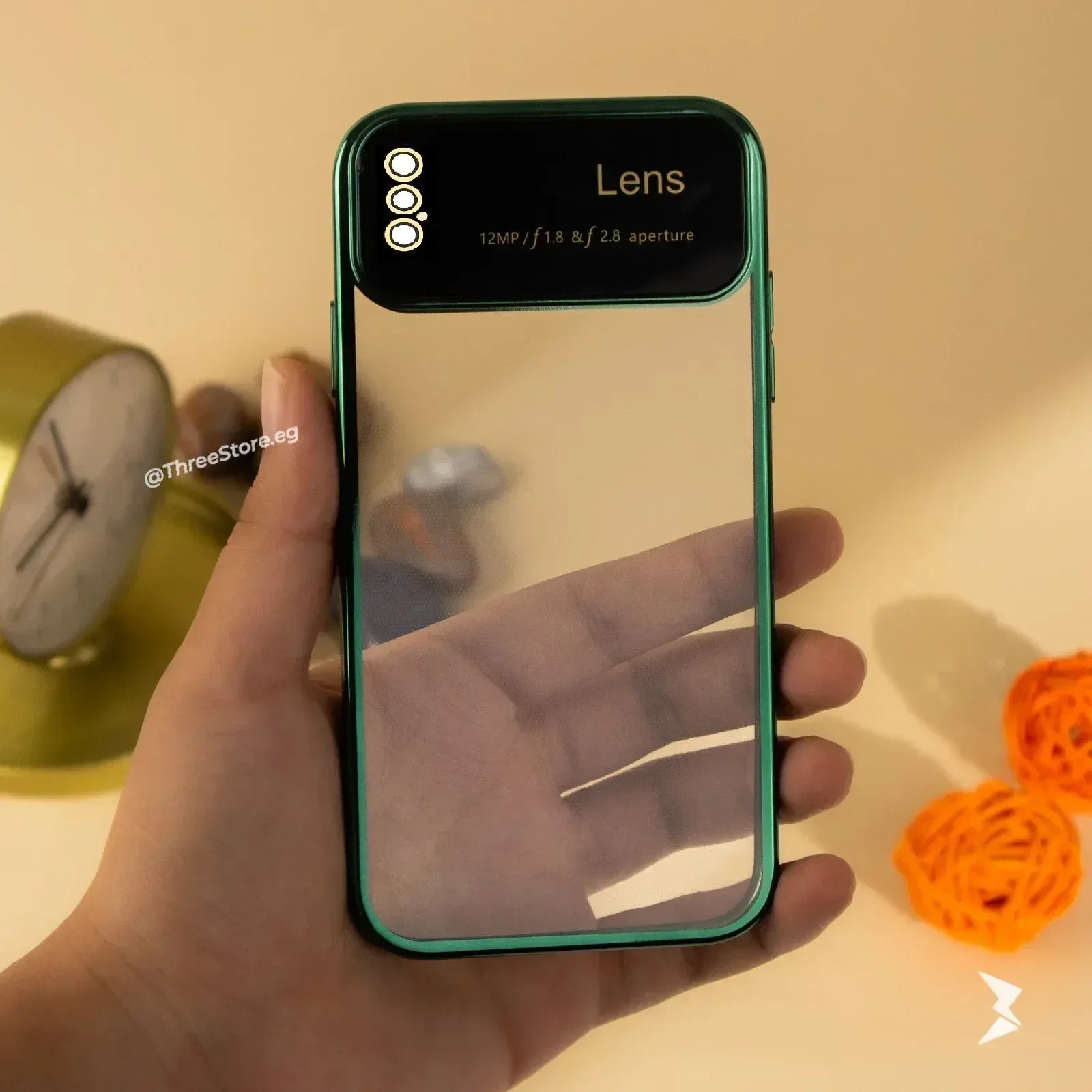 Large Window Transparent Case iPhone X - Three