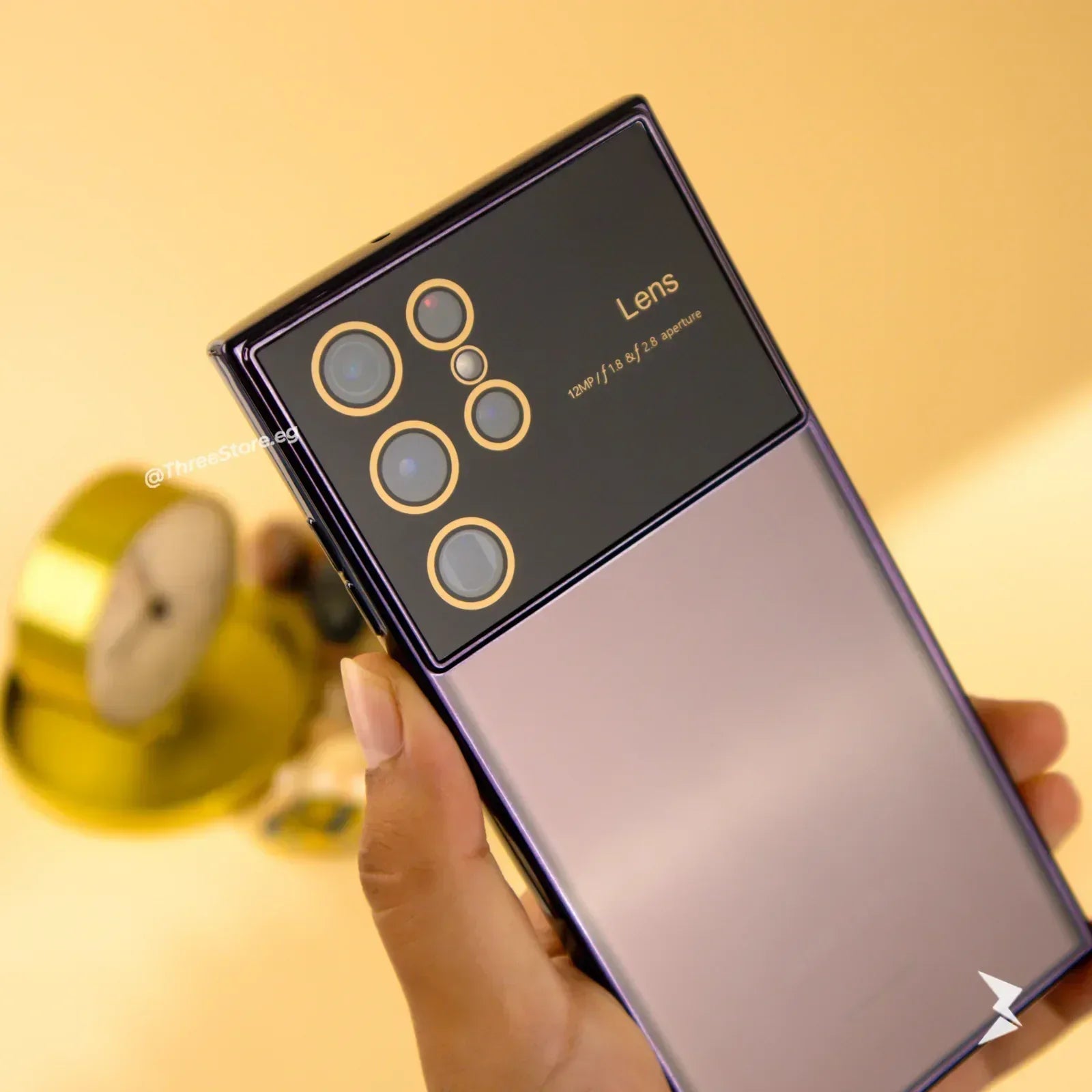 Large Window Transparent Case Samsung S22 Ultra - Three