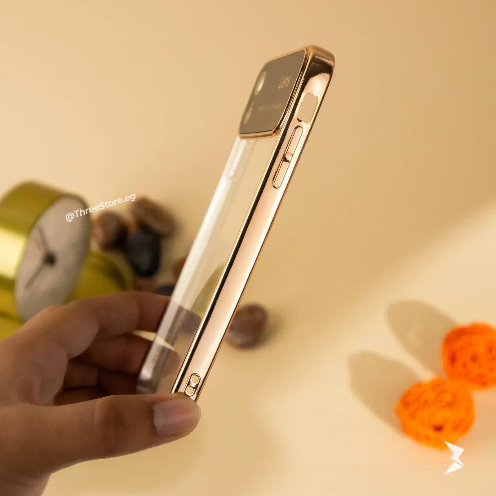 Large Window Transparent Case iPhone XR - Three