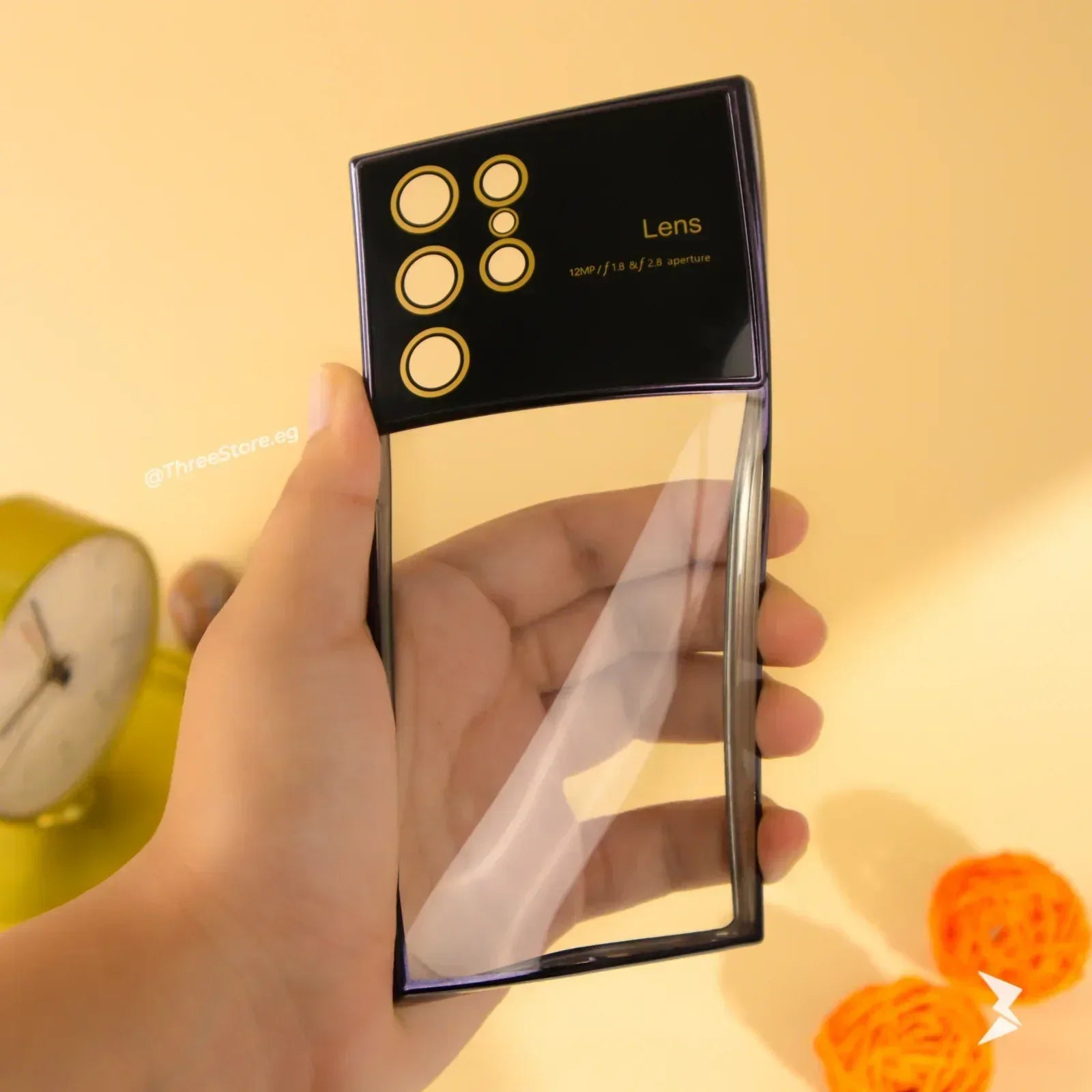 Large Window Transparent Case Samsung S22 Ultra - Three