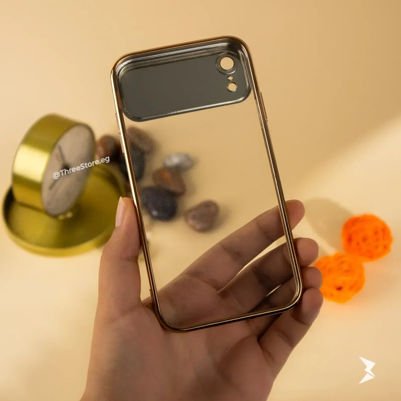 Large Window Transparent Case iPhone XR - Three