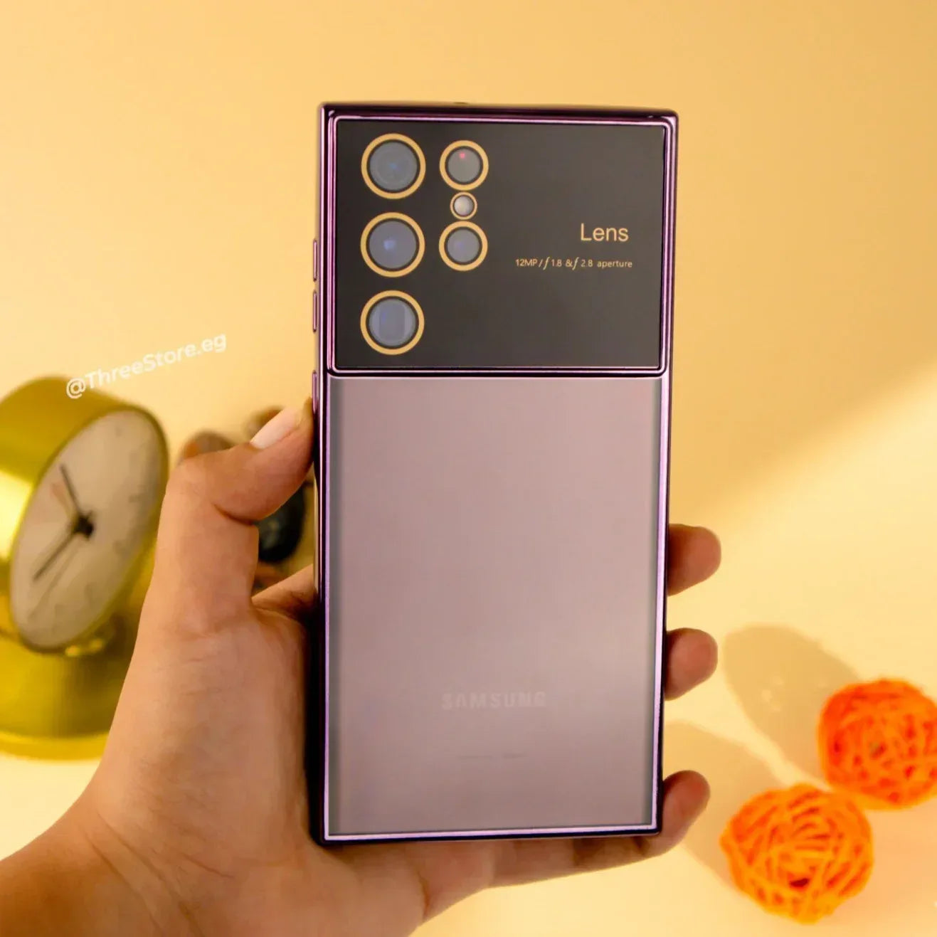 Large Window Transparent Case Samsung S22 Ultra - Three