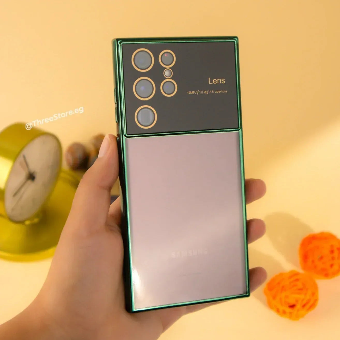 Large Window Transparent Case Samsung S22 Ultra - Three