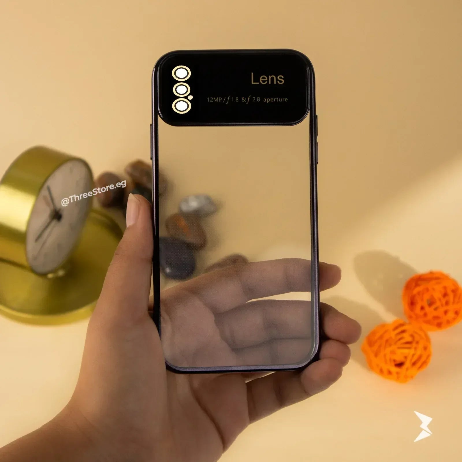 Large Window Transparent Case iPhone X - Three