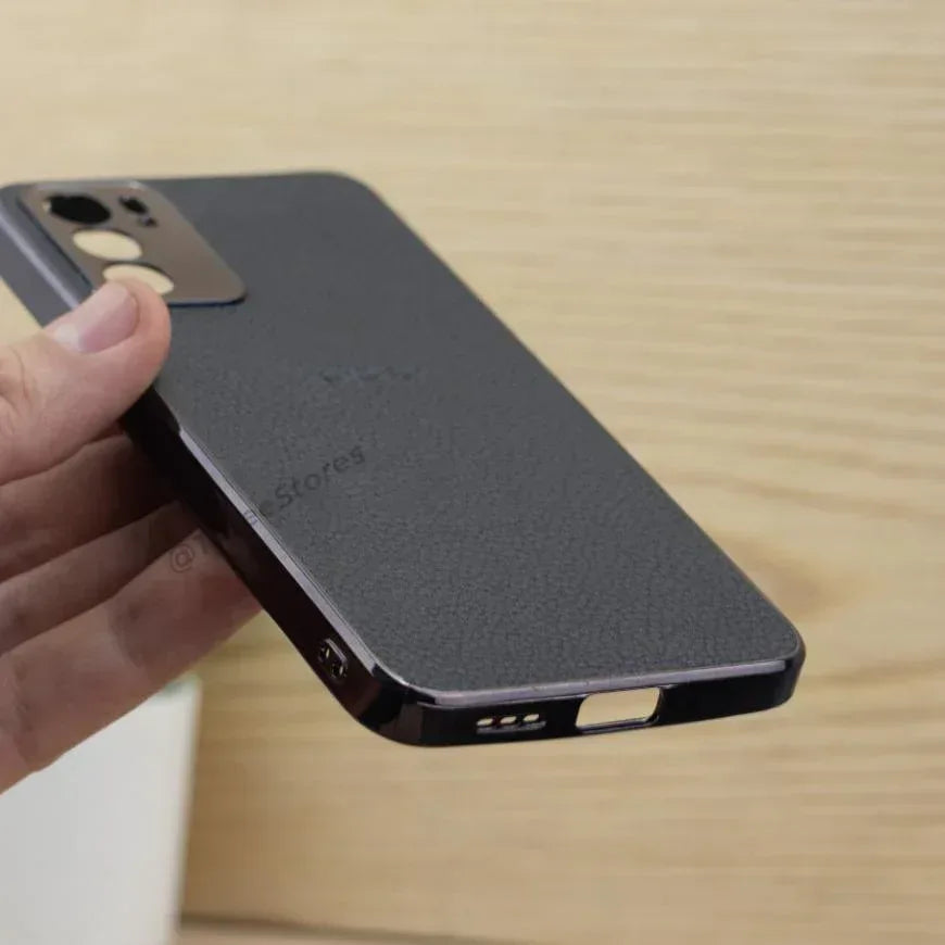 Leather Camera Protection Case Oppo Reno 6 5G - Three