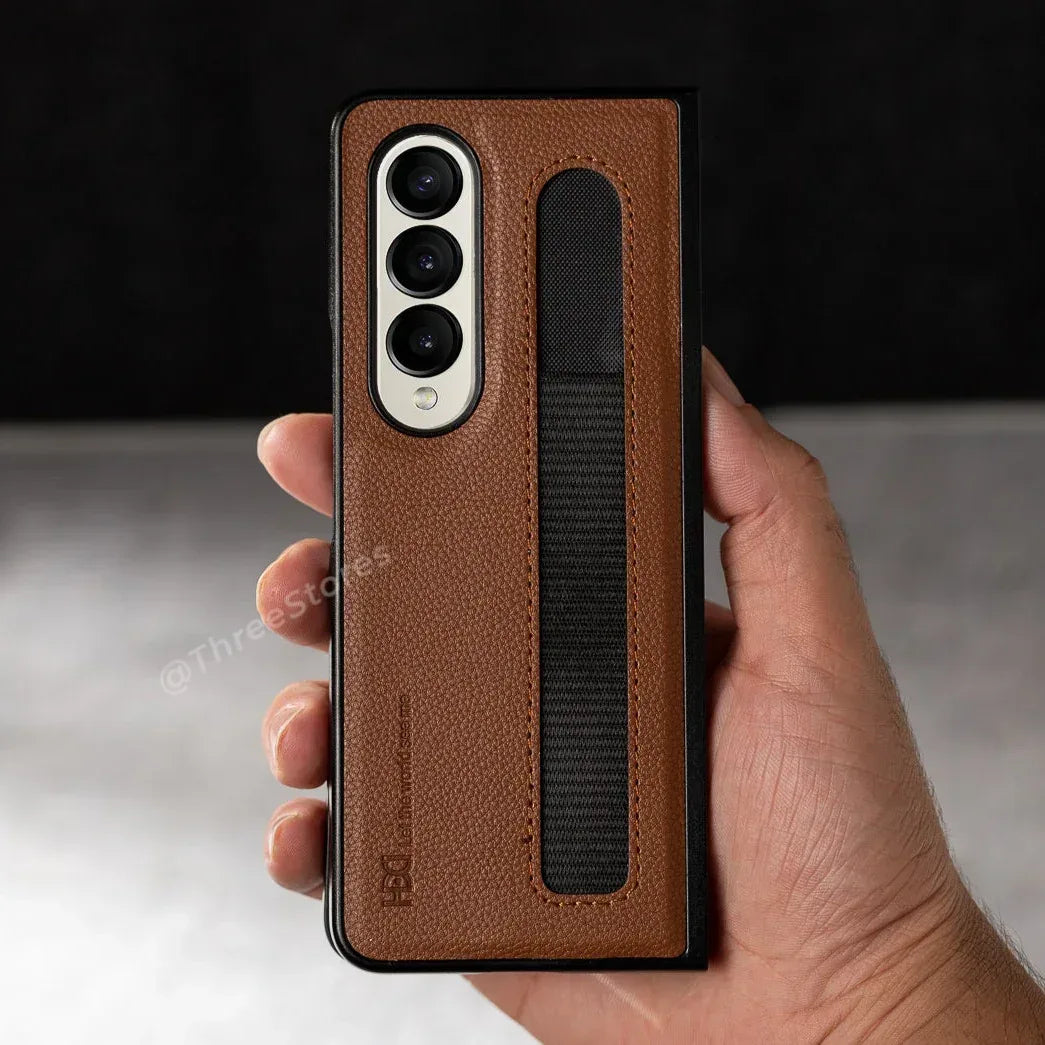Leather Case Spen Samsung Z Fold 4 - Three