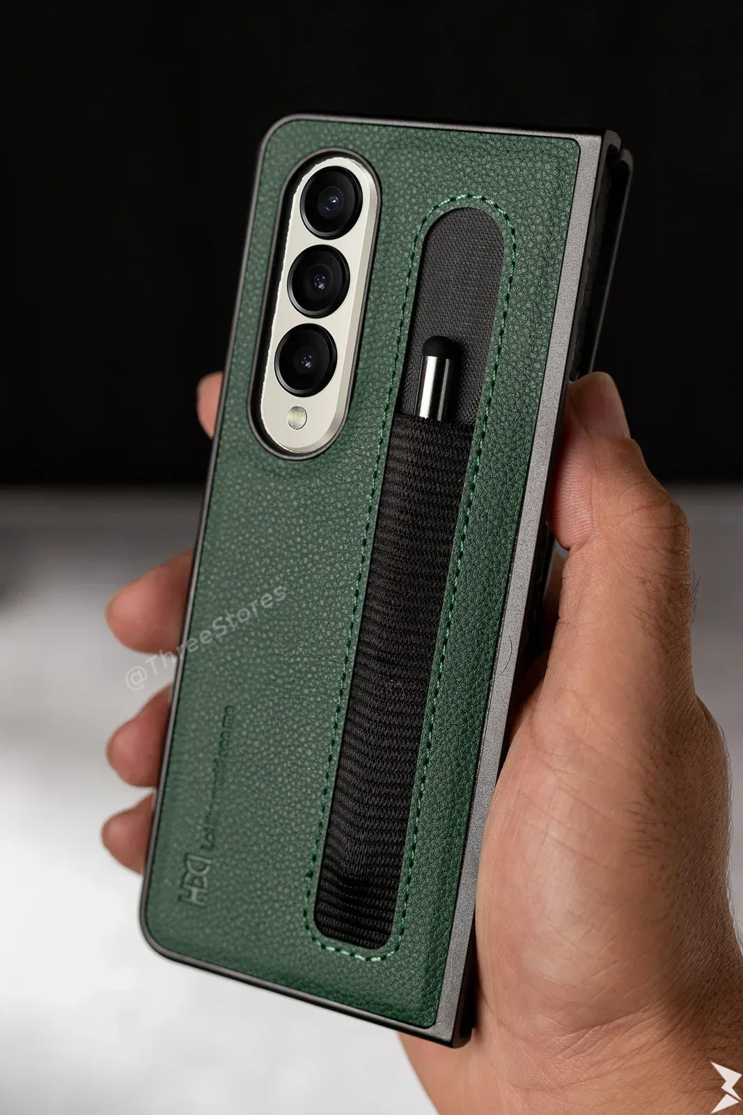 Leather Case Spen Samsung Z Fold 3 - Three
