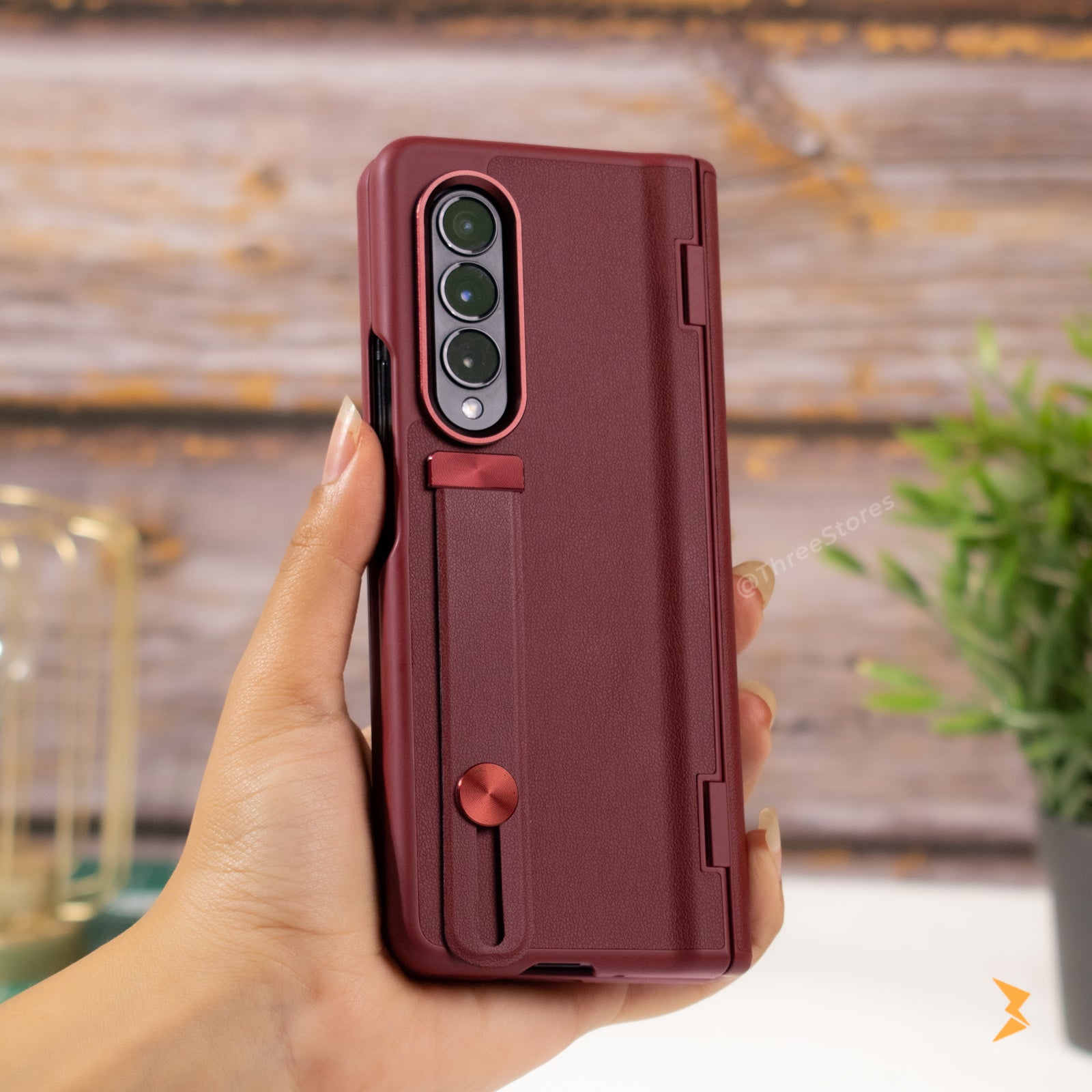 Leather Grip Case Samsung Z Fold 4