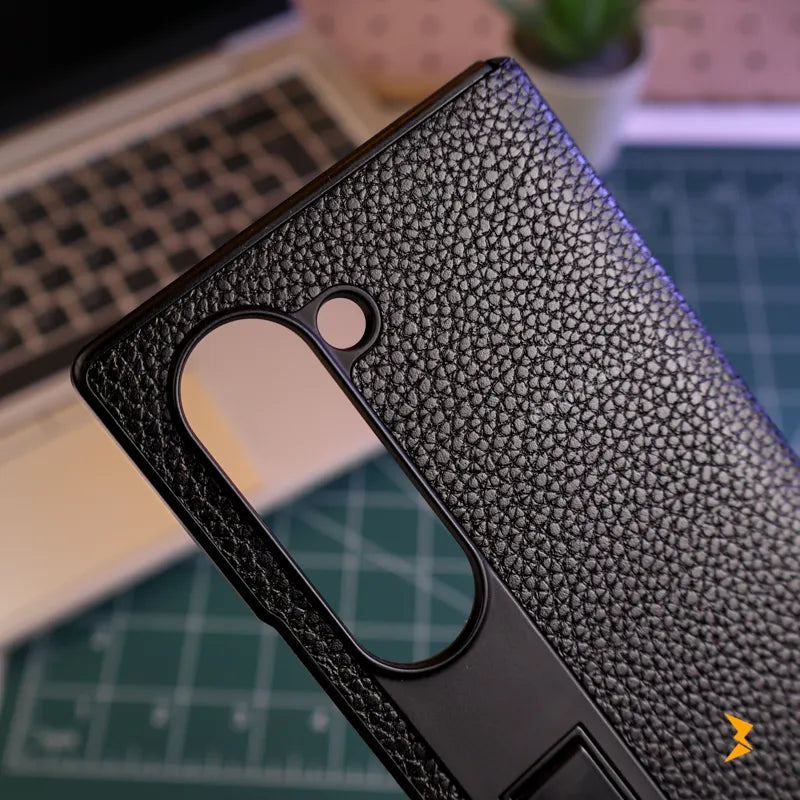 Leather Texure Stand Case Samsung Z Fold 5