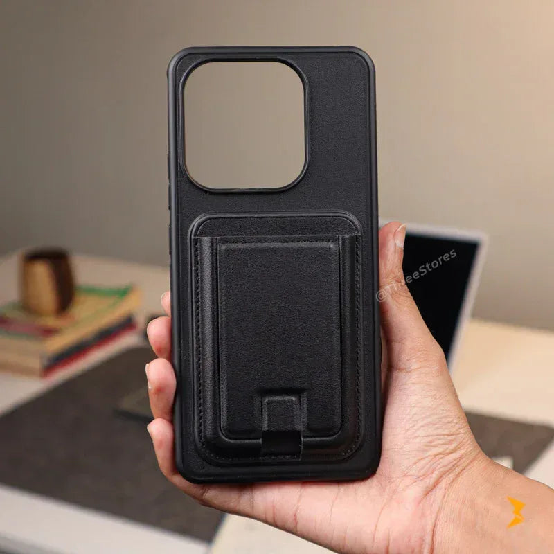 Leather Wallet Stand Case Xiaomi Redmi Note 14 4G - Three